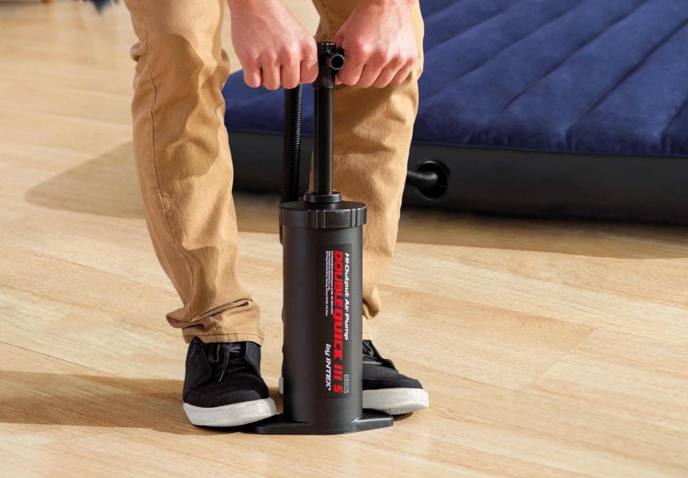 Intex Luftpumpe Air Pump Doppelhub Hand Pump Double Quick III S 2x 2800 ccm 0,4 bar 68605