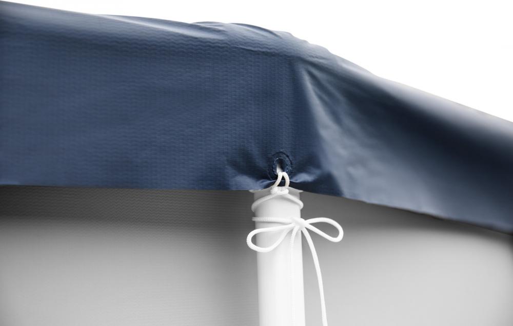 Intex Pool Deluxe Abdeckplane rechteckig 732x366cm Überhang 20cm 28083