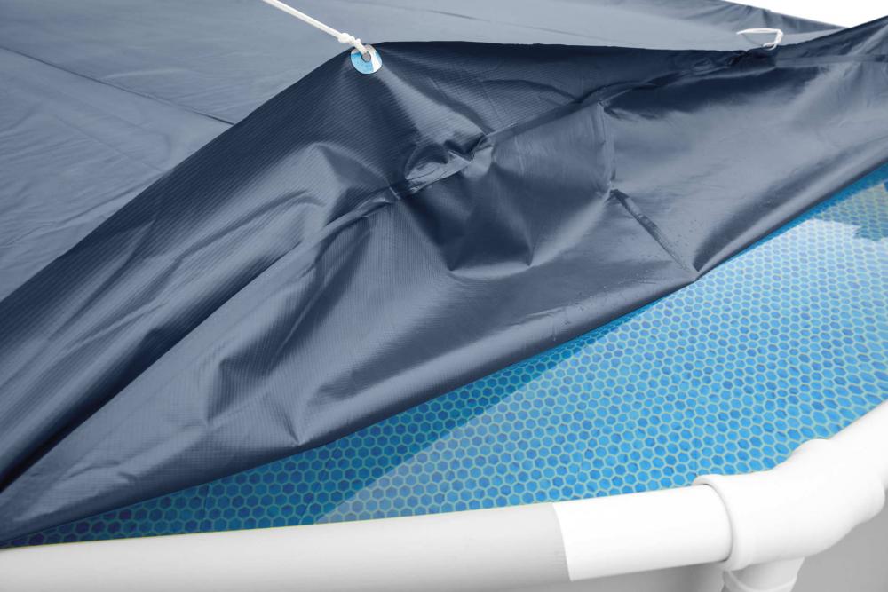 Intex Pool Deluxe Abdeckplane rechteckig 732x366cm Überhang 20cm 28083