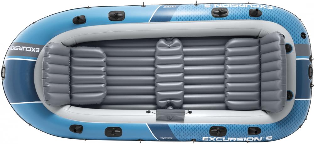 Intex Schlauchboot Sport Excursion 5 Set Paddel Pumpe 5 Personen 366cm x 168cm x 43cm 66325NP