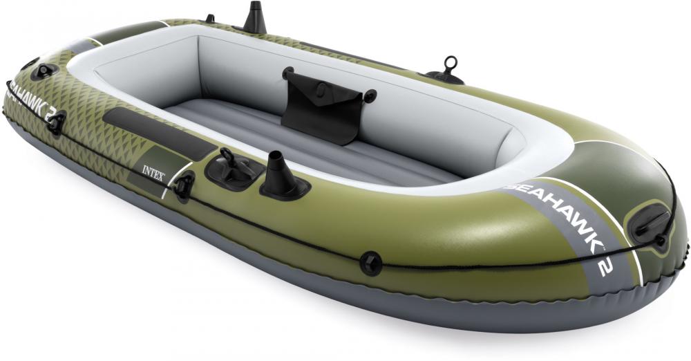 Intex Schlauchboot Sport Seahawk 2 Set Paddel Pumpe 2 Personen 236cm x 114cm x 41cm 66332NP