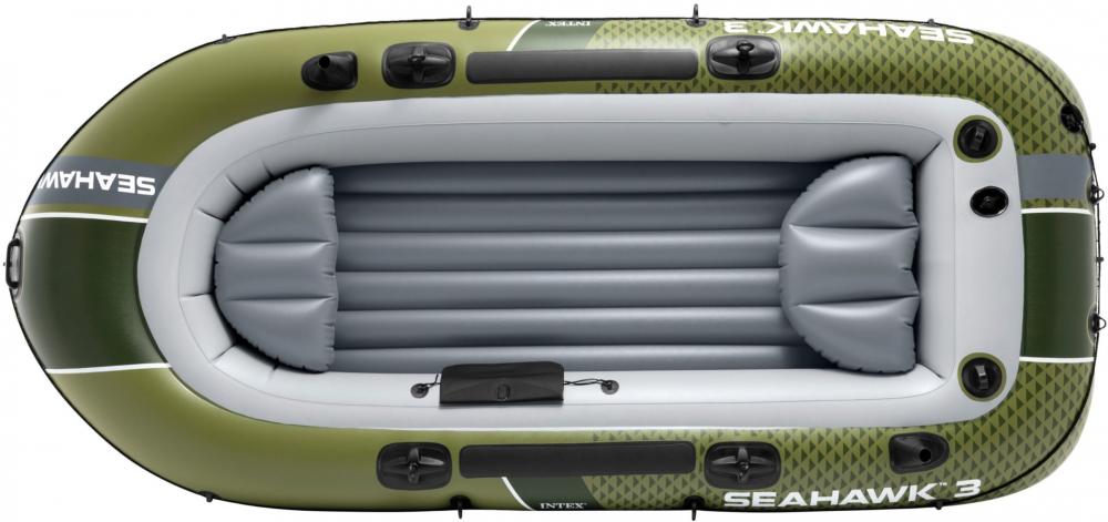 Intex Schlauchboot Sport Seahawk 3 Set Paddel Pumpe 3 Personen 295cm x 137cm x 43cm 66333NP