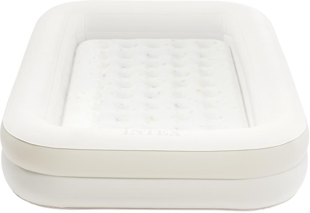 Intex Luftbett Kinder Reisebett aufblasbar mit Handpumpe beige 168cm x 107cm x 25cm 66811NP