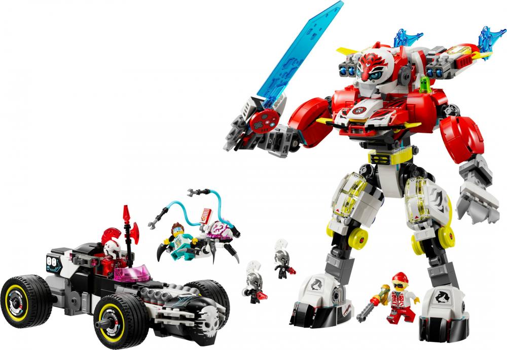 LEGO® DREAMZzz Coopers Tiger-Mech und Zero's Hot Rod Auto 1006 Teile 71497