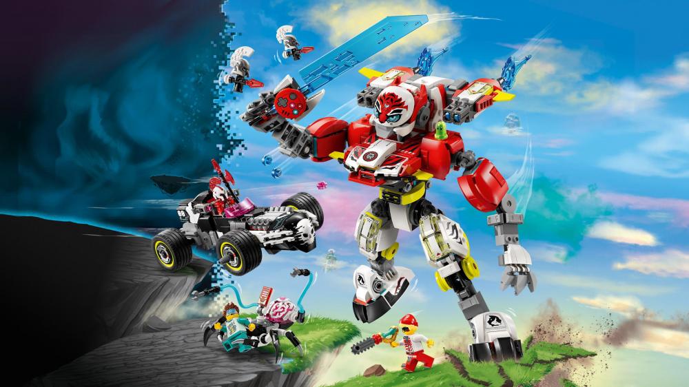LEGO® DREAMZzz Coopers Tiger-Mech und Zero's Hot Rod Auto 1006 Teile 71497