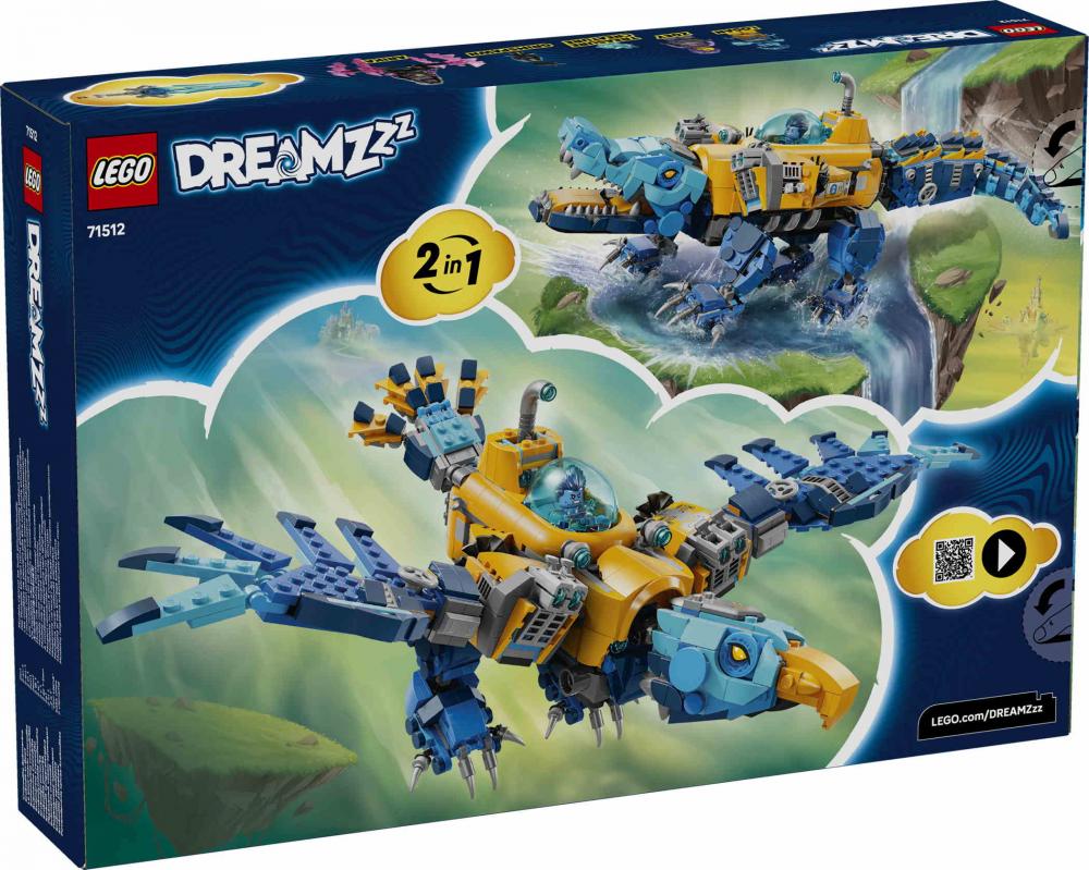 LEGO® DREAMZzz Krokodil-U-Boot 1107 Teile 71512