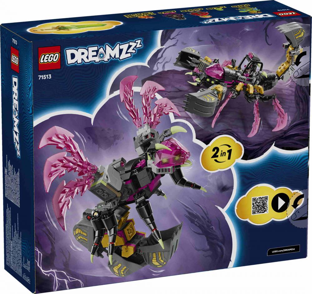 LEGO® DREAMZzz Albtraum-Skorpionbagger 505 Teile 71513