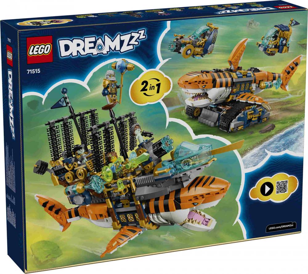 LEGO® DREAMZzz Tigerhai-Fahrzeug 1548 Teile 71515