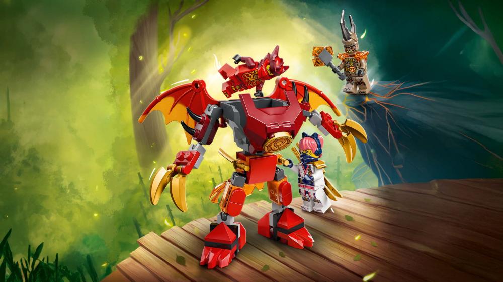 LEGO® NINJAGO Kais Drachen-Mech Battle Set 85 Teile 71851