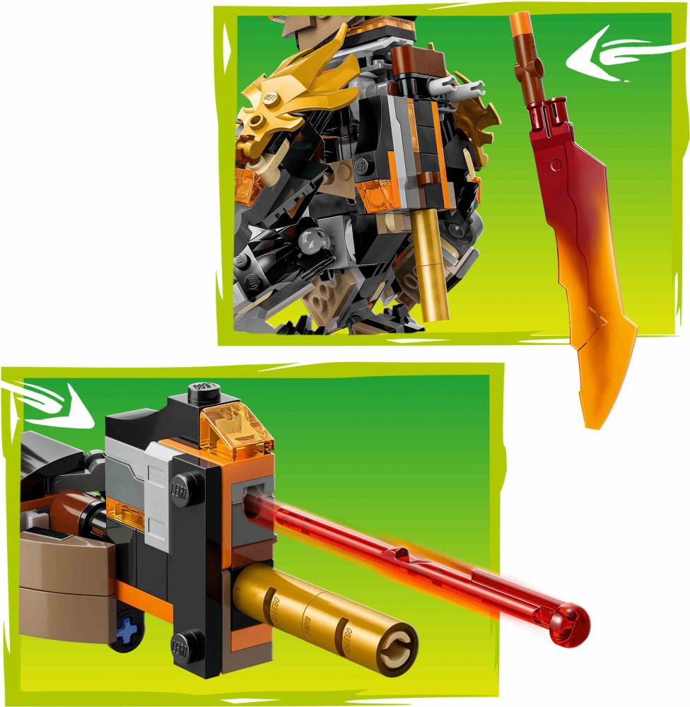 LEGO® NINJAGO Coles Action-Mech und Drachen-Zane 364 Teile 71854