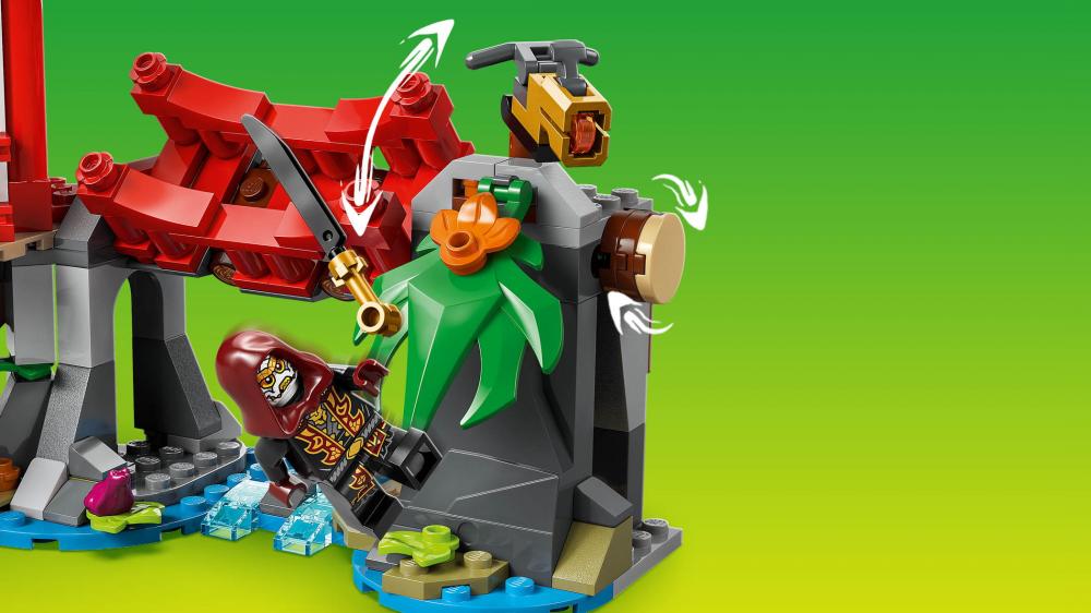 LEGO® NINJAGO Showdown am Baumhaus mit dem Ninja-Bike 642 Teile 71857