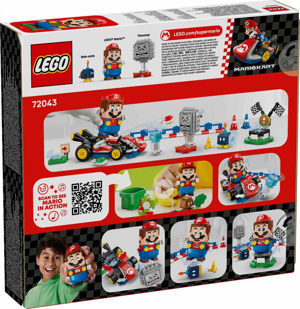 LEGO® Super Mario Mario Kart™ Interaktiver LEGO® Mario™ & Standard-Kart 278 Teile 72043