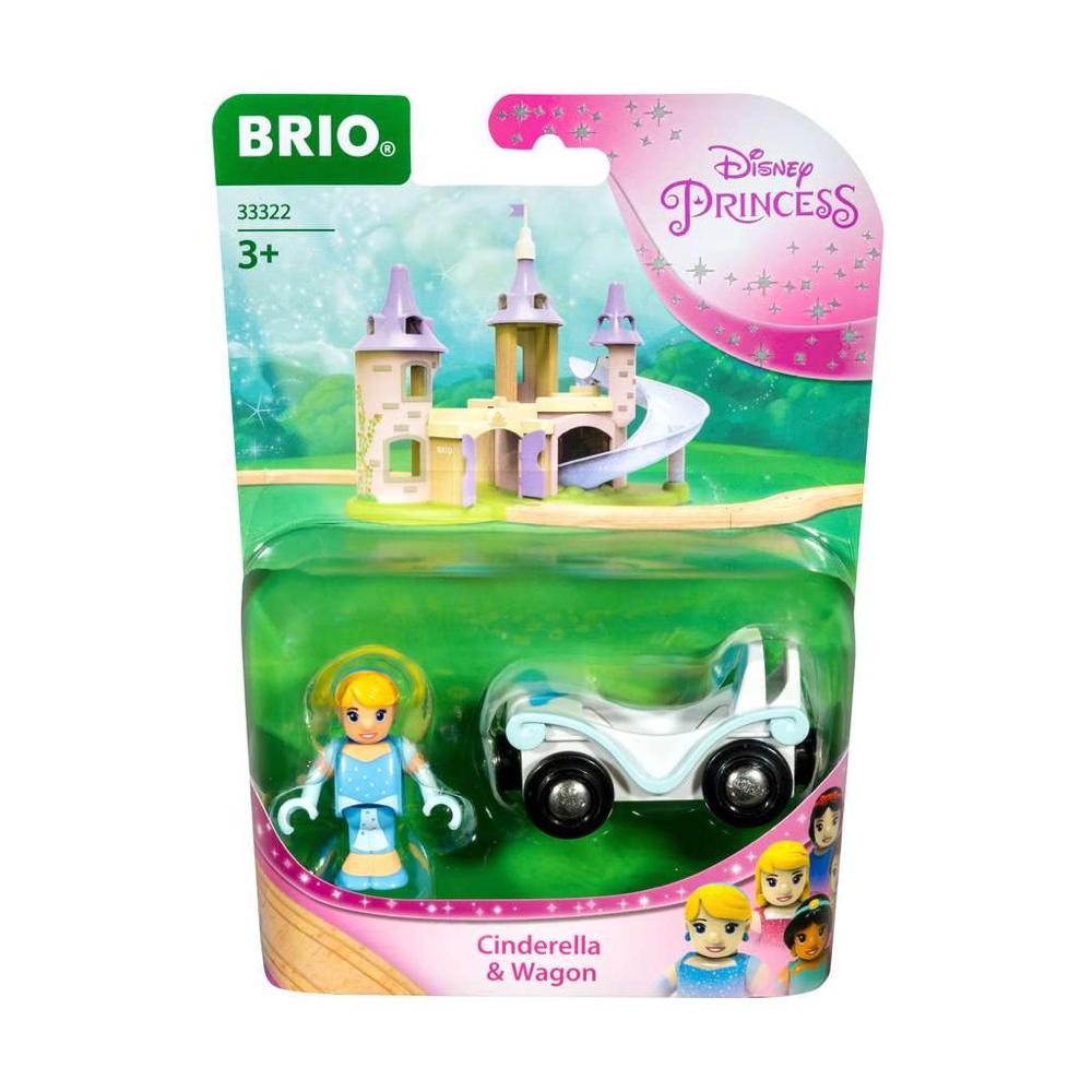 Brio World Eisenbahn Waggon Disney Princess Cinderella mit Waggon 2 Teile 33322