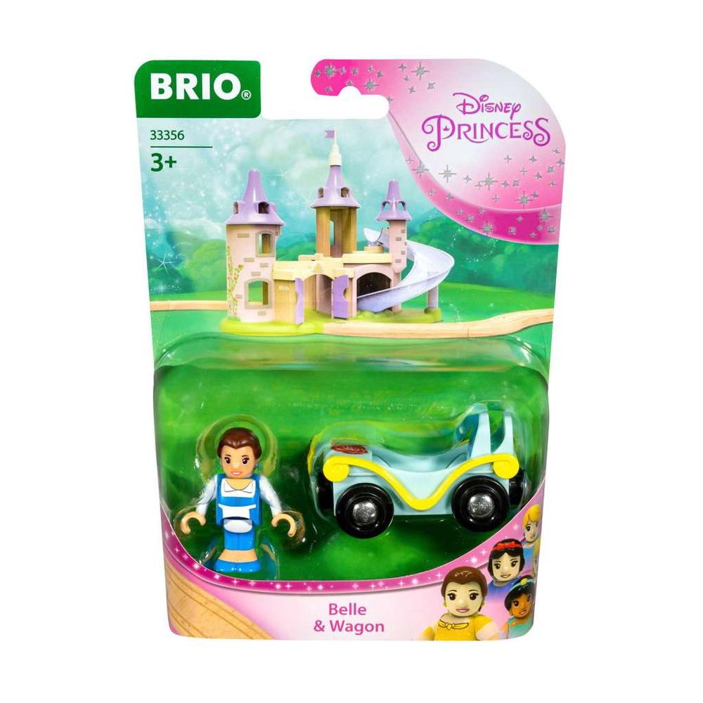 Brio World Eisenbahn Waggon Disney Princess Belle mit Waggon 2 Teile 33356