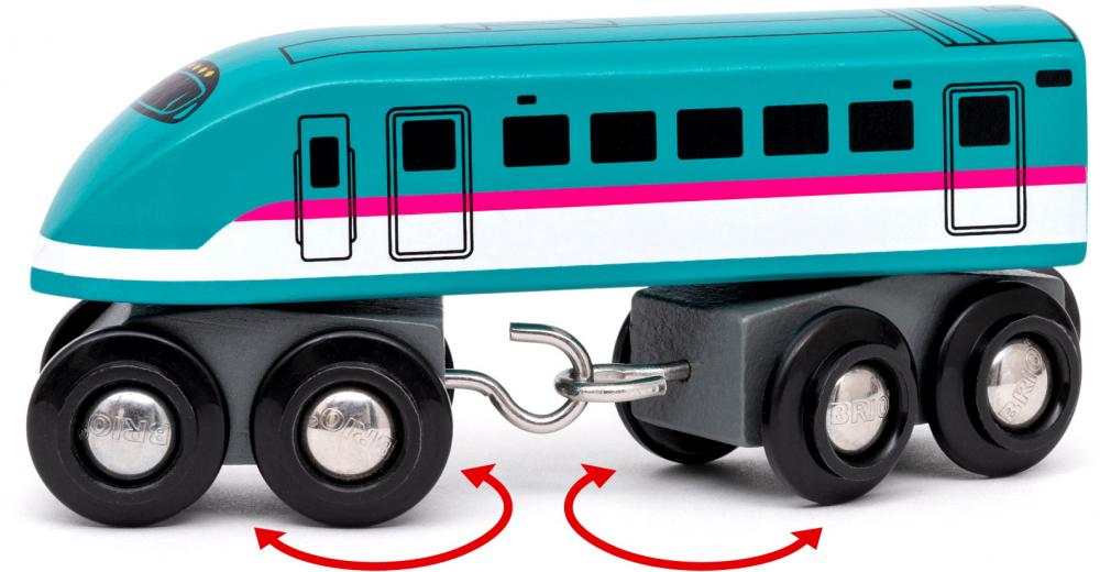 Brio World Eisenbahn Zug Trains of the World Shinkansen Series E5 Hayabusa Zug 3 Teile 36086