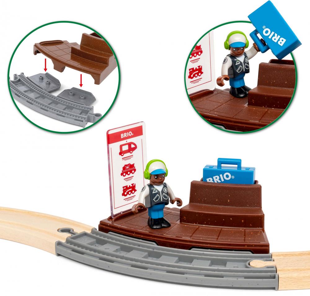 Brio World Eisenbahn Set Zugset mit Rückziehmotor 28 Teile 36102
