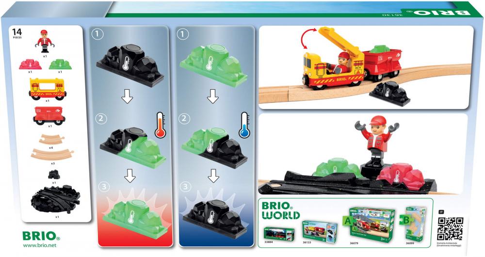 Brio World Eisenbahn Güterzug-Set mit Farbwechsel 36130