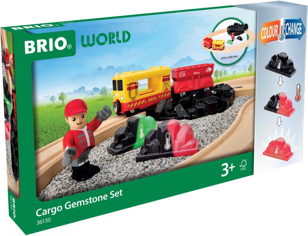 Brio World Eisenbahn Güterzug-Set mit Farbwechsel 36130