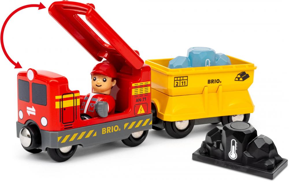 Brio World Eisenbahn Zug Güterzug mit Farbwechsel-Zubehör 36133