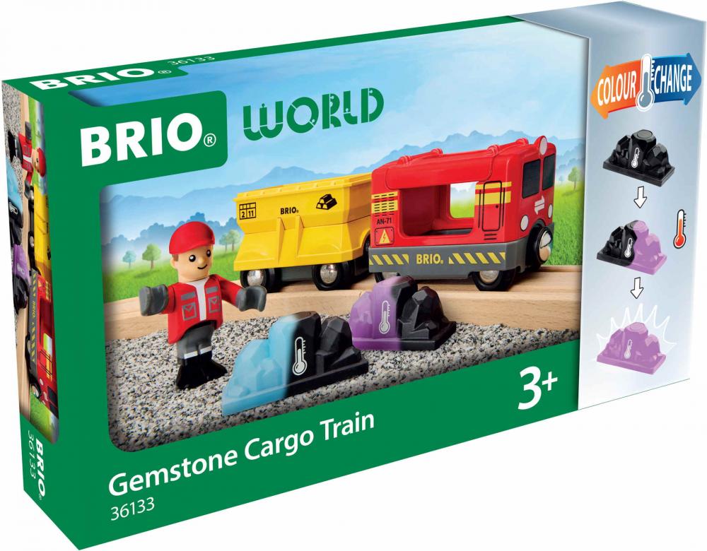Brio World Eisenbahn Zug Güterzug mit Farbwechsel-Zubehör 36133