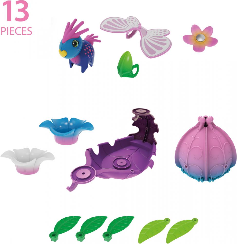 Brio Flora Spielfigur Poppys Lilys Blätter-Boot 13 Teile inkl. 1 Flora Figur 36234