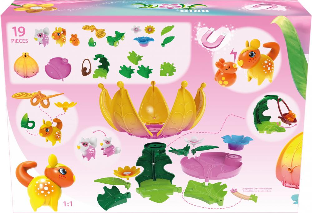 Brio Flora Spielfigur Starter-Set Blumenhaus 19 Teile inkl. 2 Flora Figuren, 1 Minifigur 36236