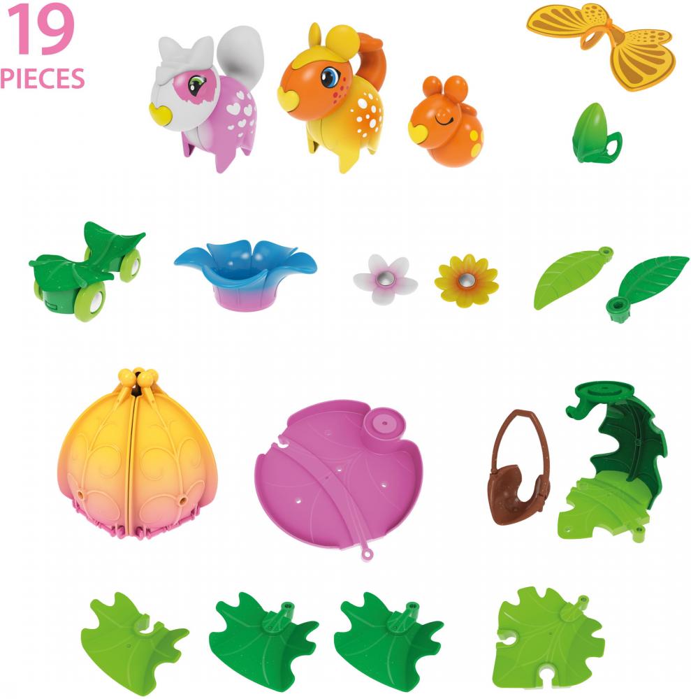 Brio Flora Spielfigur Starter-Set Blumenhaus 19 Teile inkl. 2 Flora Figuren, 1 Minifigur 36236