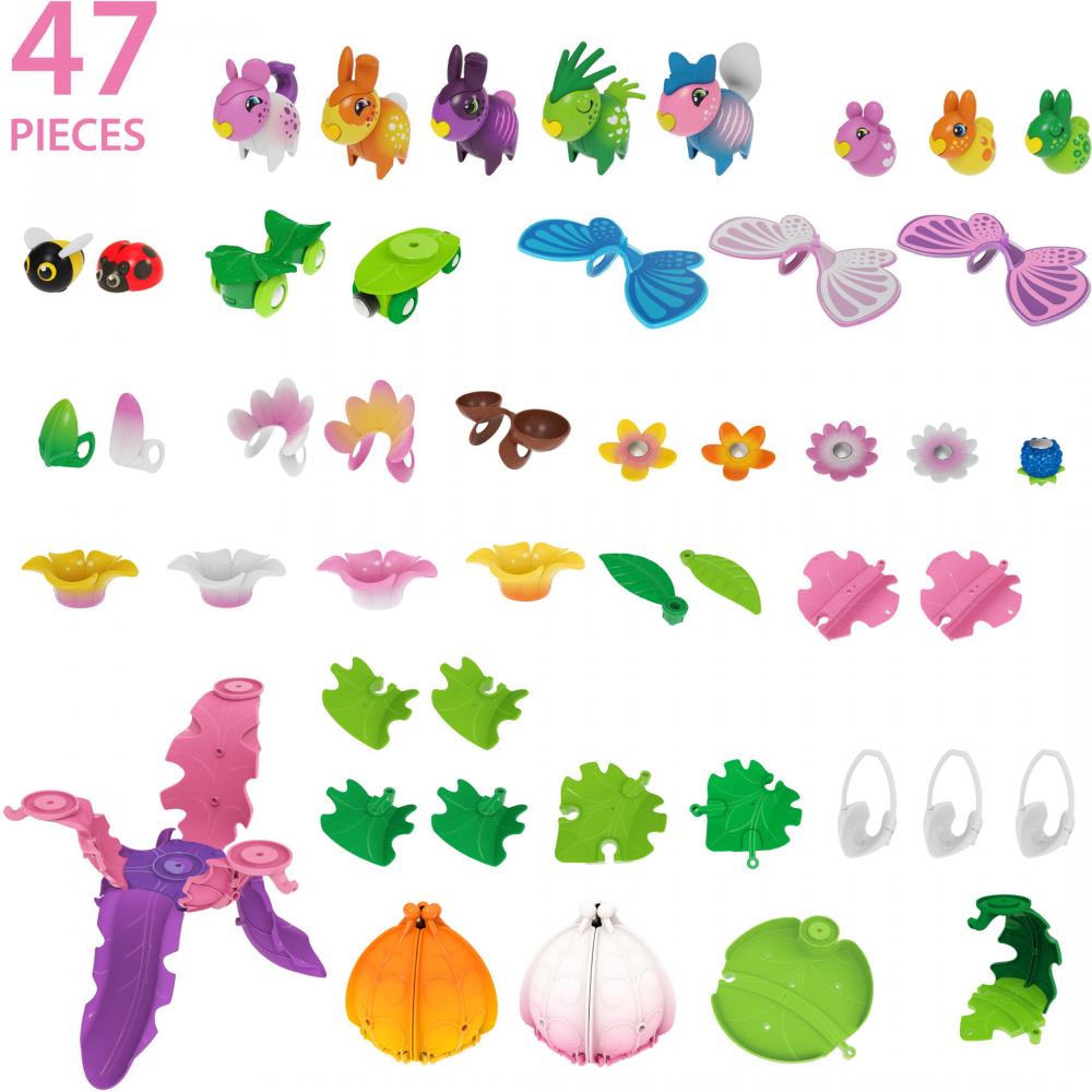 Brio Flora Spielfigur Blumenstadt Deluxe Set 47 Teile inkl. 5 Flora Figuren, 3 Minifiguren 36242