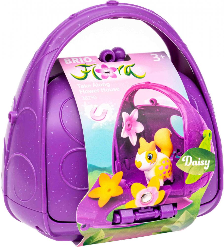 Brio Flora Spielfigur Blumenhaus zum Mitnehmen 7 Teile inkl. 1 Flora Figur 36250