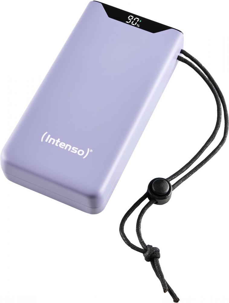 Intenso Powerbank F20000 PD Qualcomm Quick Charge 3.0 20000 mAh 1x USB Typ A und C OUT lila