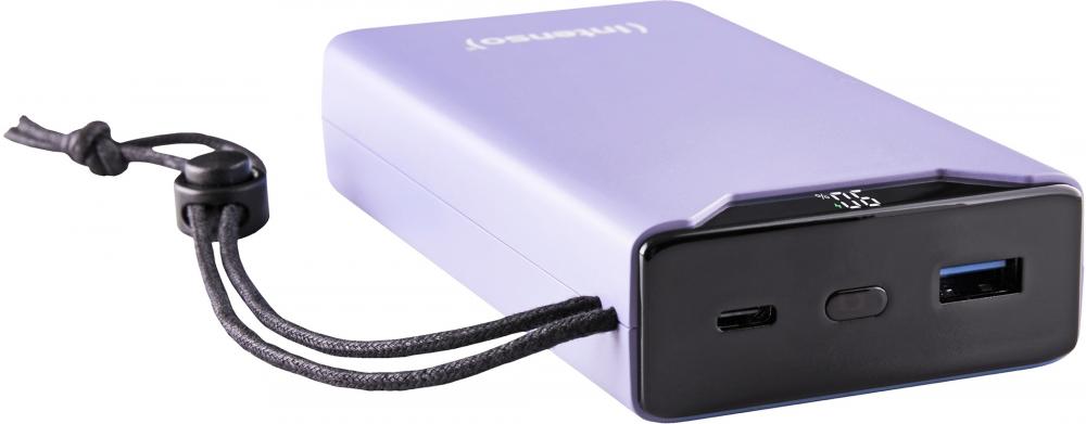 Intenso Powerbank F20000 PD Qualcomm Quick Charge 3.0 20000 mAh 1x USB Typ A und C OUT lila