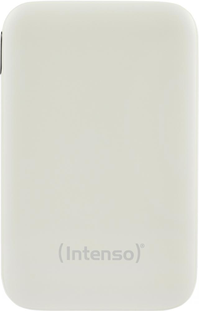 Intenso Powerbank mobile Ladestation S 10000 mAh PD Typ C USB OUT integriertes Kabel beige