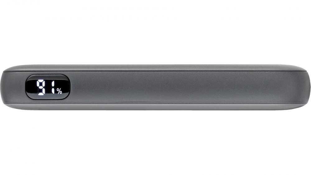 Intenso Powerbank mobile Ladestation S 10000 mAh PD Typ C USB OUT integriertes Kabel grau