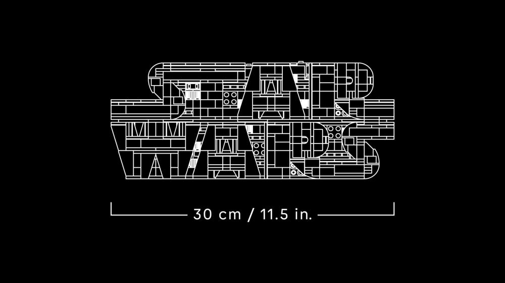 LEGO® Star Wars™ Star Wars™ Logo aus LEGO Steinen 700 Teile 75407