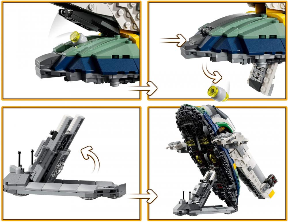 LEGO® Star Wars™ Jango Fetts Sternenschiff 707 Teile 75433