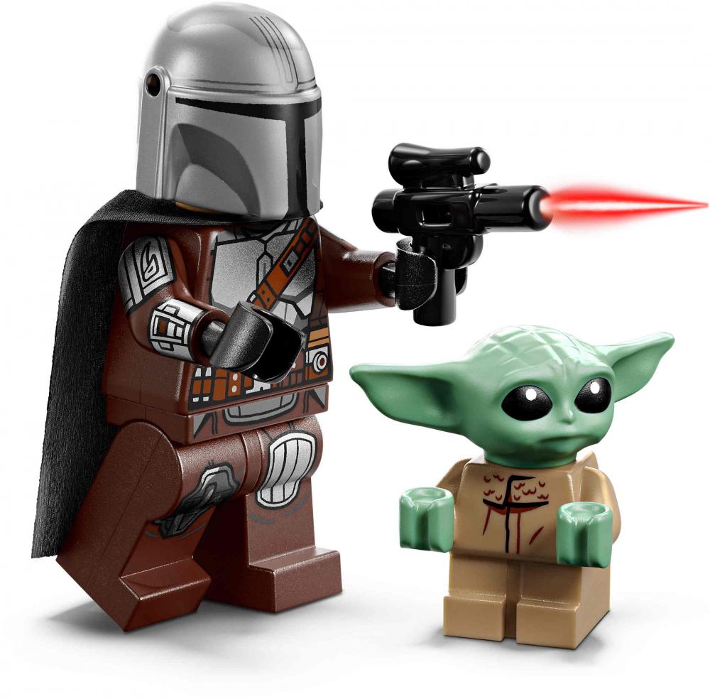 LEGO® Star Wars™ Der Mandalorianer und Grogu auf ihrem Speeder Bike™ 58 Teile 75436