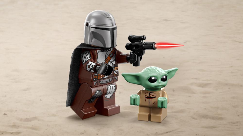 LEGO® Star Wars™ Der Mandalorianer und Grogu auf ihrem Speeder Bike™ 58 Teile 75436