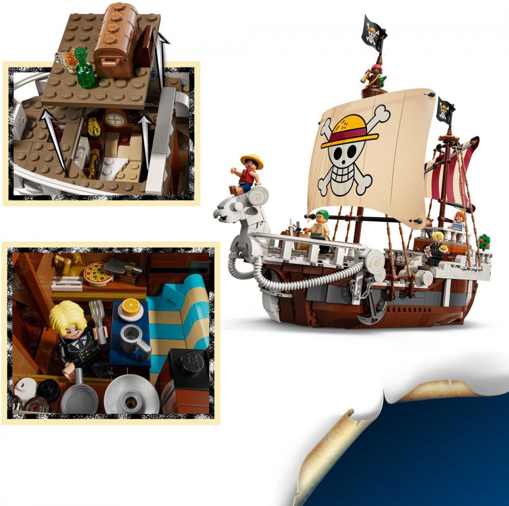 LEGO® ONE PIECE Das Piratenschiff Flying Lamb 1376 Teile 75639