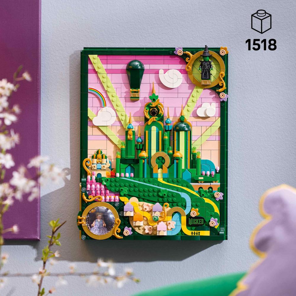 LEGO® Wicked Emerald City Wandkunst 1518 Teile 75685