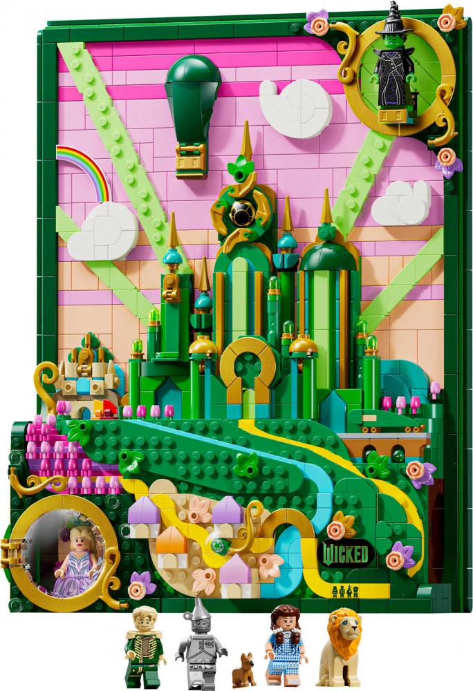 LEGO® Wicked Emerald City Wandkunst 1518 Teile 75685