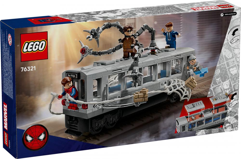 LEGO® Marvel Super Heroes™ Spider-Man vs. Doc Ock: Showdown in der U-Bahn 393 Teile 76321