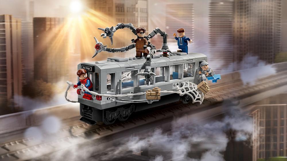 LEGO® Marvel Super Heroes™ Spider-Man vs. Doc Ock: Showdown in der U-Bahn 393 Teile 76321