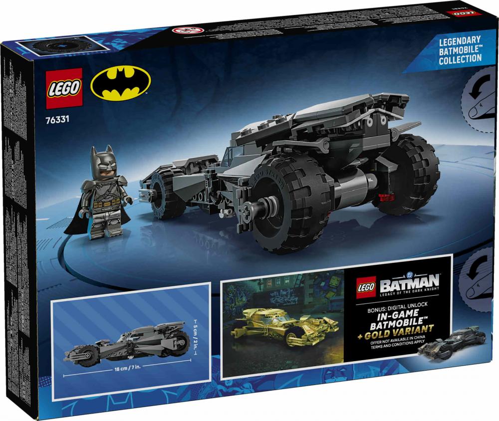 LEGO® DC Universe Super Heroes™ Batman vs. Superman Batmobil 220 Teile 76331