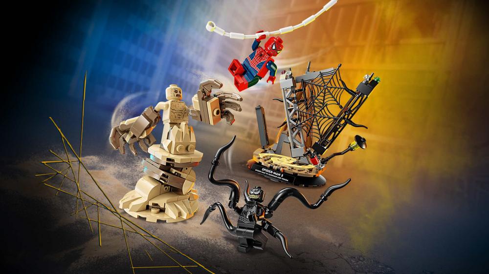 LEGO® Marvel Super Heroes™ Großer Showdown Spider-Man vs. Sandman 201 Teile 76334