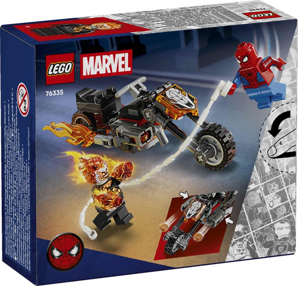 LEGO® Marvel Super Heroes™ Spider-Man vs. Ghost Rider auf seinem Motorrad 72 Teile 76335