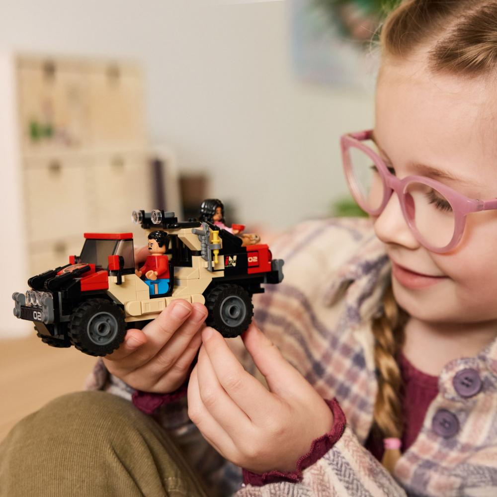 LEGO® Jurassic World™ Raptor: Verfolgungsjagd mit dem Geländewagen 285 Teile 76972