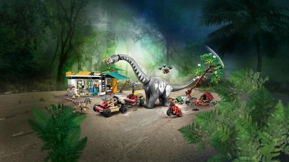 LEGO® Jurassic World™ Raptor & Titanosaurus: Große Fährtensuche 582 Teile 76973