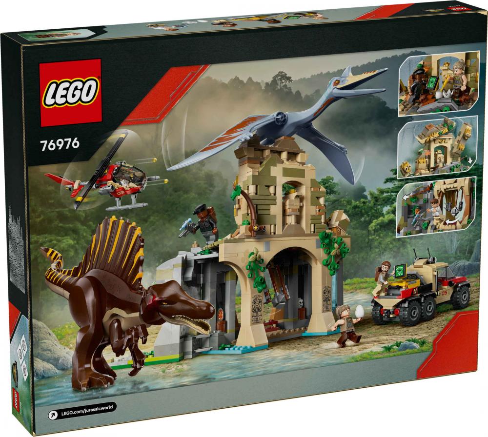 LEGO® Jurassic World™ Spinosaurier & Quetzalcoatlus: Hubschrauber-Einsatz 984 Teile 76976