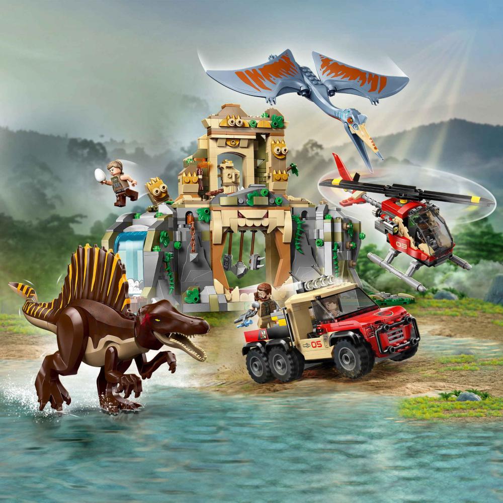 LEGO® Jurassic World™ Spinosaurier & Quetzalcoatlus: Hubschrauber-Einsatz 984 Teile 76976