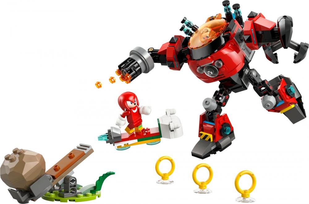 LEGO® Sonic Knuckles vs. Dr. Eggmans Egg Crusher Mech 350 Teile 77005